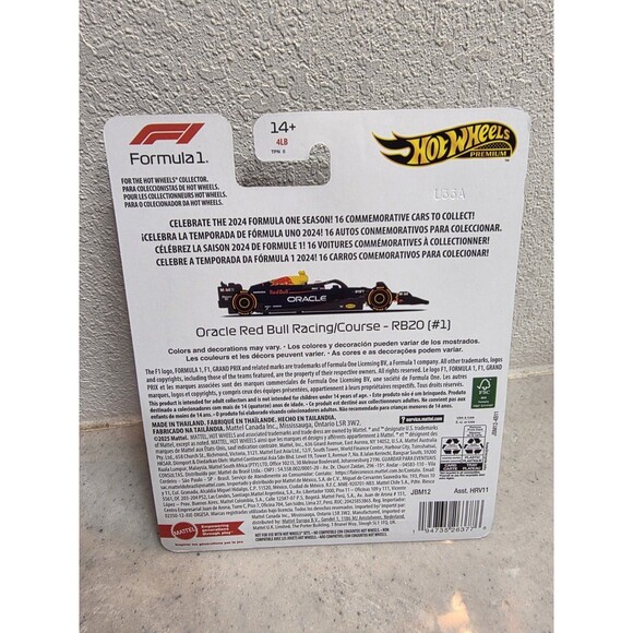 HOT WHEELS PREMIUM 2024 ORACLE RED BULL RACING FORMULA 1 TEAM CAR - Picture 3 of 3